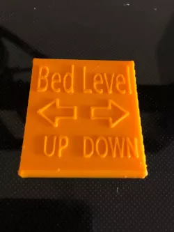 Ender 3 Pro Bed Level Reminder