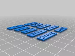 Etiquetas identificativas para cableado 3D