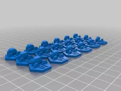 Fallout Board Game enemy tile markers