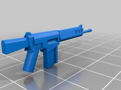 modèle 3D de Lego Weapon Machine Gun Pack correspond à la figurine