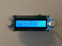 Geekcreit DIY Candlelight Effect LCD1602 Vibration DIY Clock Kit shelf