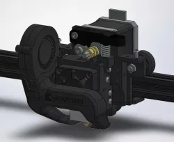 GeekDrive - All in One DirectDrive extruder adapter with best CG and shortest path to Nozzle[Ender 3/CR-10]