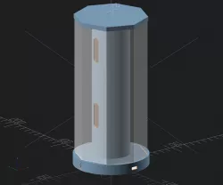 Gyver lamp parametric housing