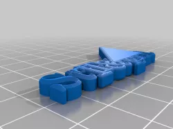 My Customized OpenSCAD Bevelled Text