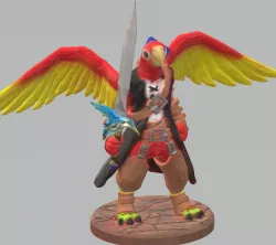 Pa'ratxi Ranger with a hummingbird sword