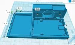 Raspberry Pi 3 OctoPi Case for Prusa i3 MK3 with Cam-Cable-Spool with buck converter space
