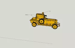 Rolls Royce Armored Car 1914 1/20 ish scale