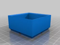 Small stackable boxes.