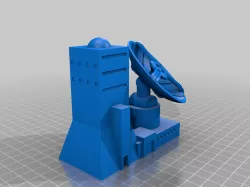 STATION WITH ANTENNA 6mm MECHA SCALE for Tabletop