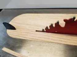 Table saw throat plate splitter