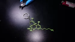 THC Molecule Solid