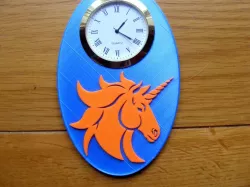 unicorn head clock