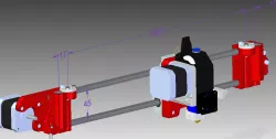 X Carriage BMG extruder