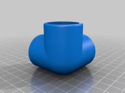3/4" pvc 3 Way Corner Pipe Connector