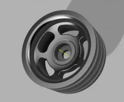 70's Style Dish Mags 1.7in Tamiya Wheels