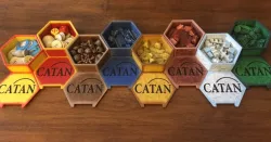 BradLeBard's 3D Catan Board and Storage Box