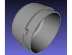 Coffee Grinder Lid Parametric (OpenSCAD) + STL for d68 mm