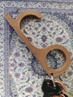 Dome Hook Keychain - Door Hook and Extra Finger