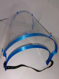 Face Shield Visor CR-3D remix wireframe fast print large stacks