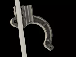 Hypercube Evolution Cable and Bowden tube mount for 5015 radial fan