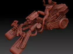Ion tricycle - Sci-Fi Motorcycle