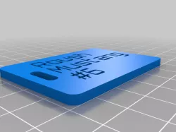 My Customized Customizer Version of luggage label v2