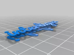 My Customized Double sided key chain for multi material printing with your name