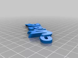 My Customized iamburny's v2  Text - Name Keyring / Keyfob