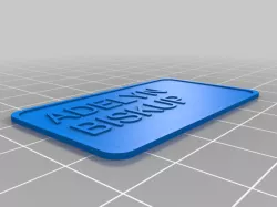 My Customized Simple Customize Name Tag
