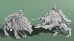 Orc wargs rider 