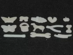 pieces for "Operation" game (Allegro chirurgo)