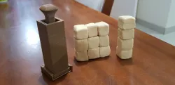 Play Dough cube blocks mold