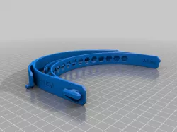 PRUSA faceshield RC2 remix - adjusted for typical A6 hole spacing and label  