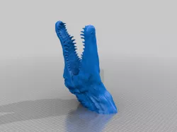 Spinosaurus re-divided for FDM printers.