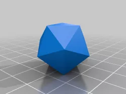 Standard Scale Polyhedral Dice Blanks