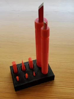 Tool tray for Sandie, The Sanding Pen