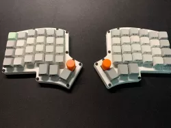 Ultra thin cases for Keebio Iris rev.4 keyboard, magnetic attachable