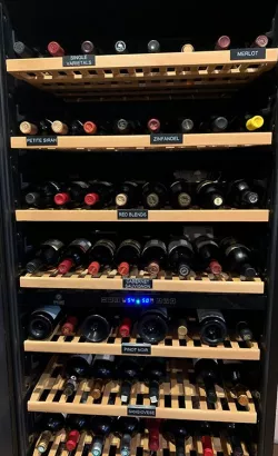 Wine Fridge Shelf Labels