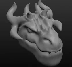 8-horned Dragon Head, Ram/Antler Dragon Head