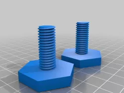 Adjustable foot Bolt M10