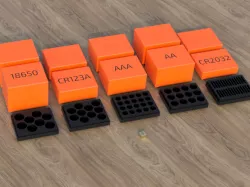 Battery Box Set (for AAA, AA, CR123A, 18650 & CR2032)
