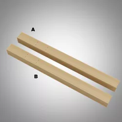 Bridge sleepers for perforating the base plate
