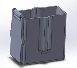 caja con tapa una pieza