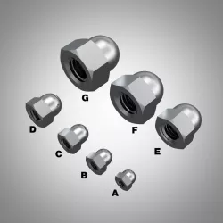Cap nut M3,4,5,6,8,10,12