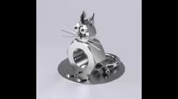 Cat mechanical sculpture