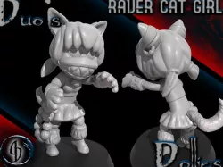 Chibi Cat Raver