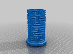 Cylindric Maze Puzzle Box