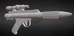 DH-17 blaster high details - import from sketchfab!