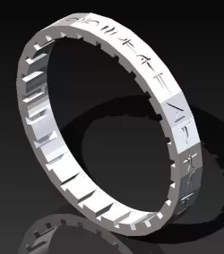 Draconic Cryptex Letter Ring