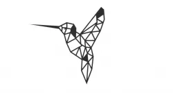 Geometric Bird Wall Art 3mm